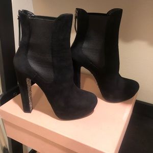Miu Miu Platform Suede Boots